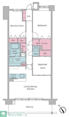 レジディア東松戸の物件間取画像